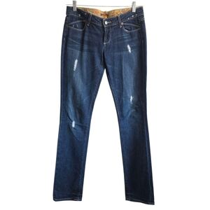 Paige Blue Heights Indigo Slim Leg Denim Jeans Size 28